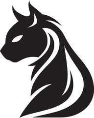 Abstract Elegance of a Cat Eyes of the Whiskered Kitty