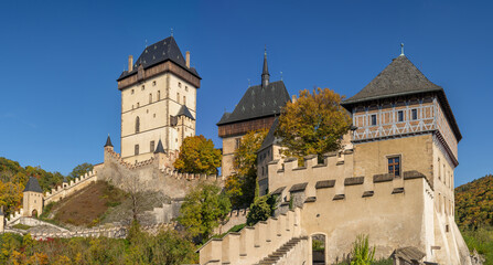 Karlstejn Castle - medieval fortress in Czechia