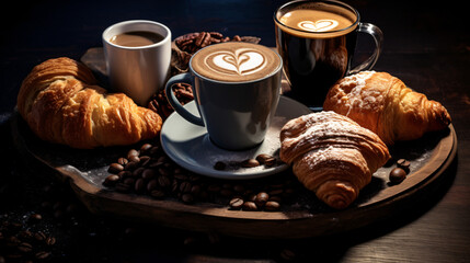 Coffee with pastries