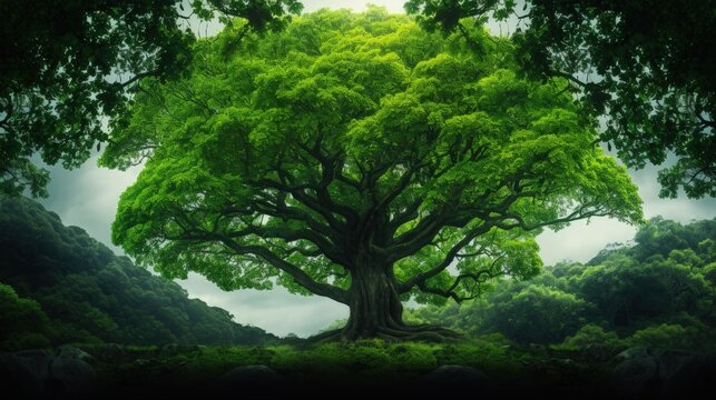 banner image of green tree