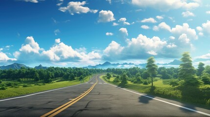 Sunny road