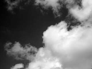 Fototapeta premium Black and White Beautiful sky background
