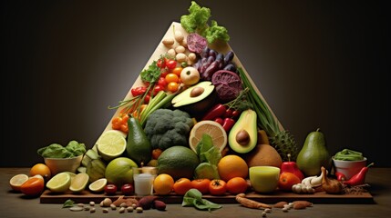 Healthy food pyramid