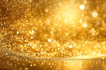 Christmas golden luxury glitter background.