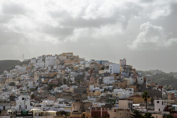 Cityscape of Las Palmas de Gran Canaria, on the island of Gran Canaria, Spain