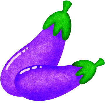 Eggplant cartoon