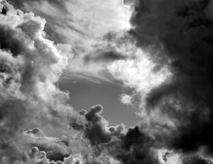 Black and White Beautiful sky background