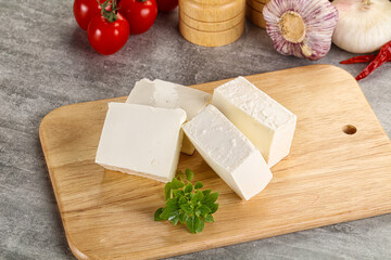 Greek traditional organic feta cheese