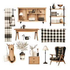 Furniture set Furniture in scandinavian style