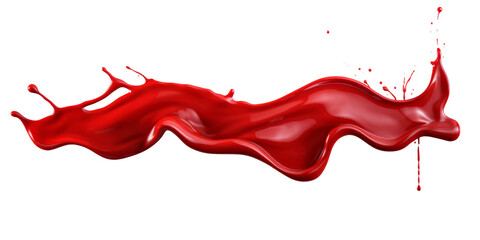 Dripping blood on a white background 3d rendering 3d illustration