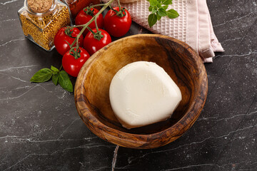 Italian cheese mozzarella buffalo ball