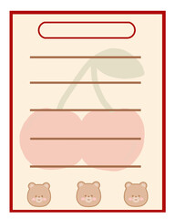 cherry bear cute cute