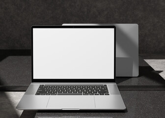 Laptop Screen Mockup for Branding Identity Presentation