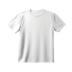 Clean and Minimalistic T-Shirt Mock-up Isolated on Transparent or White Background, PNG