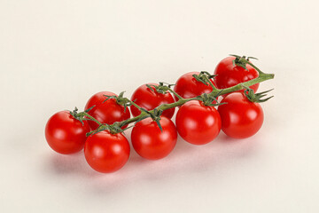 Ripe sweet cherry tomato branch