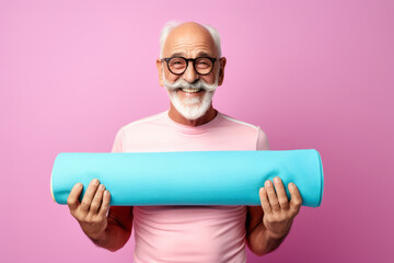Happy Senior fitness man