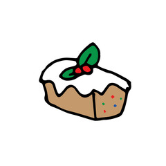 Christmas season Hand Drawn Colorful, Doodle 