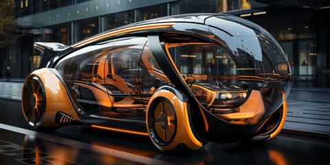 Obraz premium Futuristic street car design