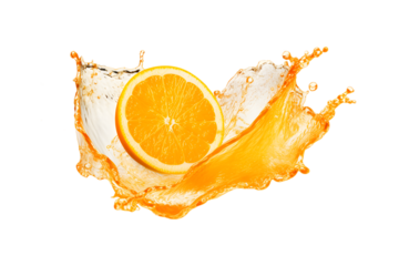 orange or lemon juice splash wave swirl isolated in a transparent background, Fruit, Citrus, or lime Juice Liquid Splashing PNG, Flying Orange Juice