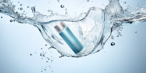 A clear gel exfoliator with the bubbles