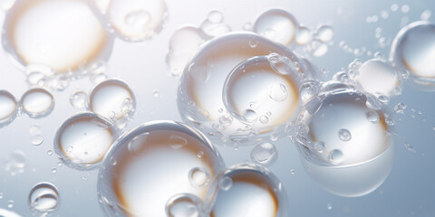 A close-up of a clear liquid cosmetic - obrazy, fototapety, plakaty
