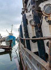 old ship ran aground in Ukraine