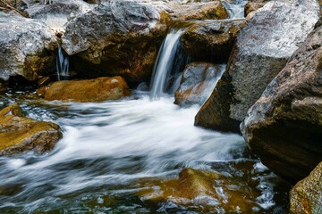 walking along the river of Austria
