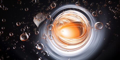 A Close-up of a clear liquid cosmetic product - obrazy, fototapety, plakaty