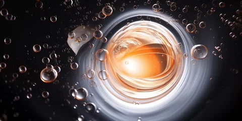 Fotobehang A Close-up of a clear liquid cosmetic product © xartproduction