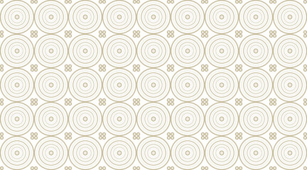 Seamless abstract pattern with circles Ethnic background with ornamental decorative elements for fabric, background, surface design, packaging Vector illustration