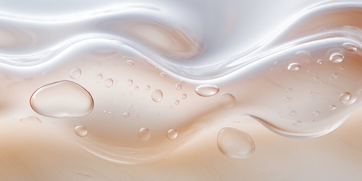 A clear gel exfoliator with the bubbles