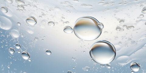 A Close-up of a clear liquid cosmetic product - obrazy, fototapety, plakaty
