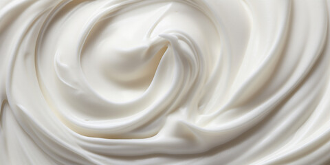 Close up of white Natural Creamy Vanilla cream texture