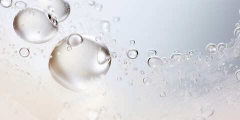 A Close-up of a clear liquid cosmetic product - Powered by Adobe