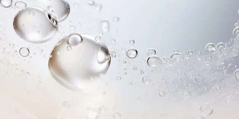 Poster A Close-up of a clear liquid cosmetic product © xartproduction