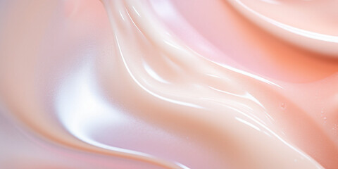 A Close-up of a clear liquid cosmetic product