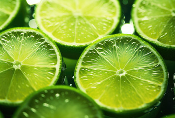 Green lemon and water