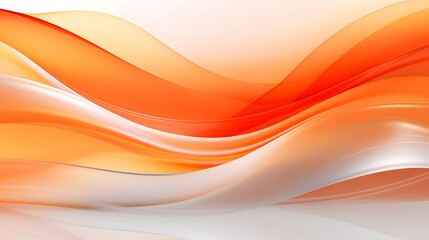 Orange Wavy Flow Background