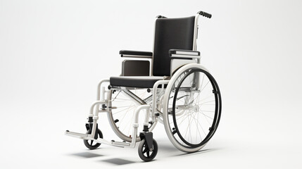 Fototapeta na wymiar White Wheelchair