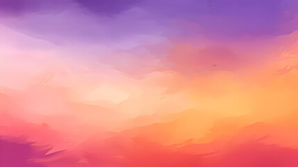 Fototapeta premium abstract watercolor background sunset sky, orange and purple stain brushstroke texture background.