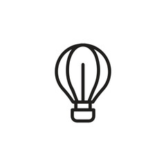 Hot Air Balloon icon vector. Linear style sign for mobile concept and web design. Hot Air Balloon symbol illustration. Pixel vector graphics - Vector.	