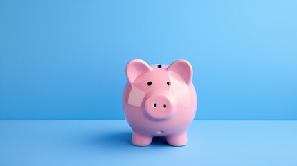 piggy bank on a white background generated by AI