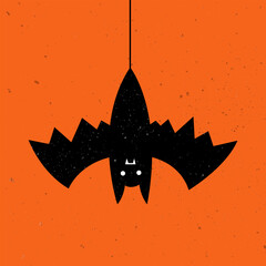 Cute illustration of Bat. Happy Halloween.