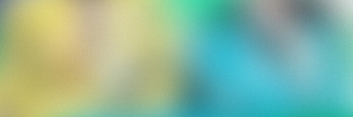 Abstract spring 2024 color palette, holographic blurred grainy gradient banner background texture. Colorful multicolor grain soft noise effect pattern.