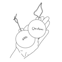 Vector illustration on the theme of Christmas and New Year in doodle style.Lonely Christmas.Vector illustration with people celebrating New Year in doodle style. Christmas 2024.