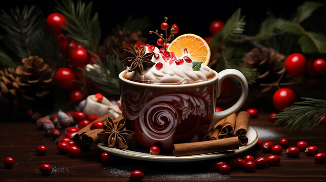 A Holiday Hot Chocolate or Latte