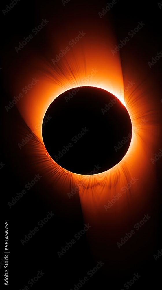 Aufkleber precision in cosmos: detailed capture of a solar eclipse with sun's texture