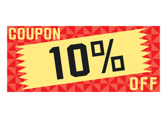 割引クーポンのイラスト