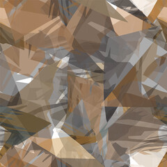 Obraz premium Abstract layered pattern. Vector seamless pattern.