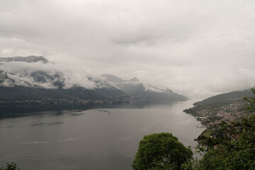 View of a glimpse of Lake Como